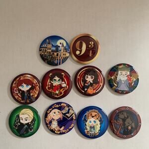 Harry Potter Pinback Button Lot Of 10 Assorted 2.25 Inch Brand New